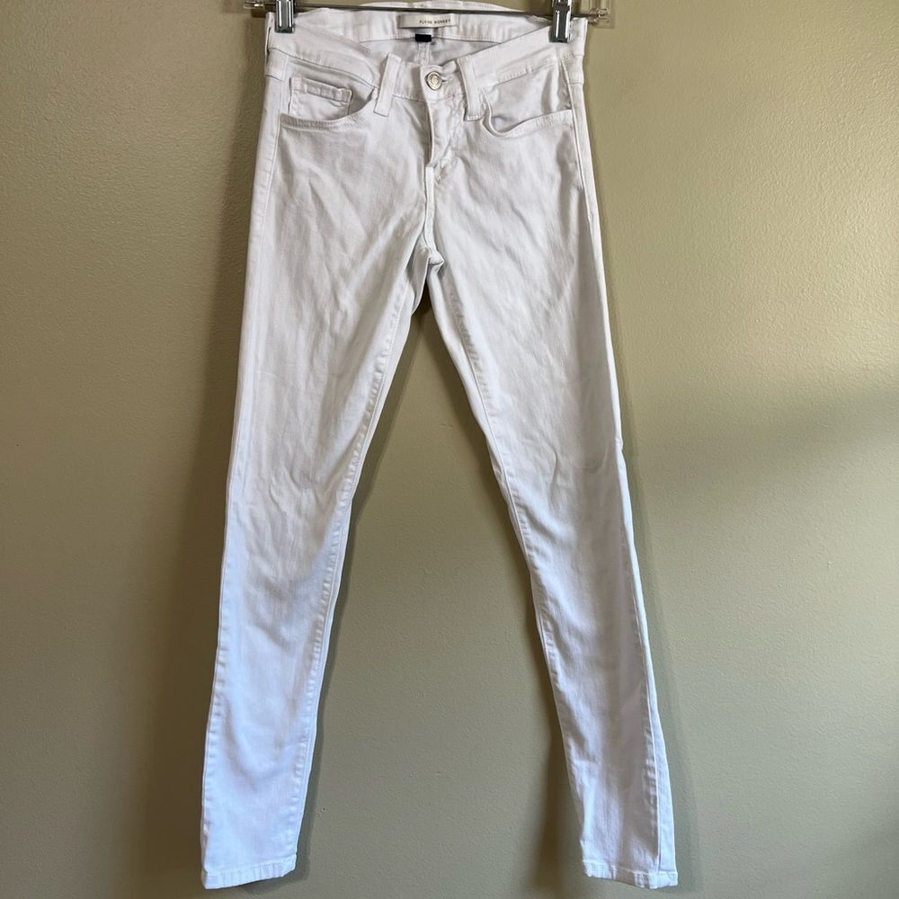 Flying monkey white skinny jeans 24